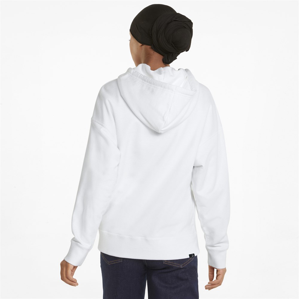 Puma Brand Love Hoodie Tr Kadın Beyaz Günlük Sweatshirt - 534352-02
