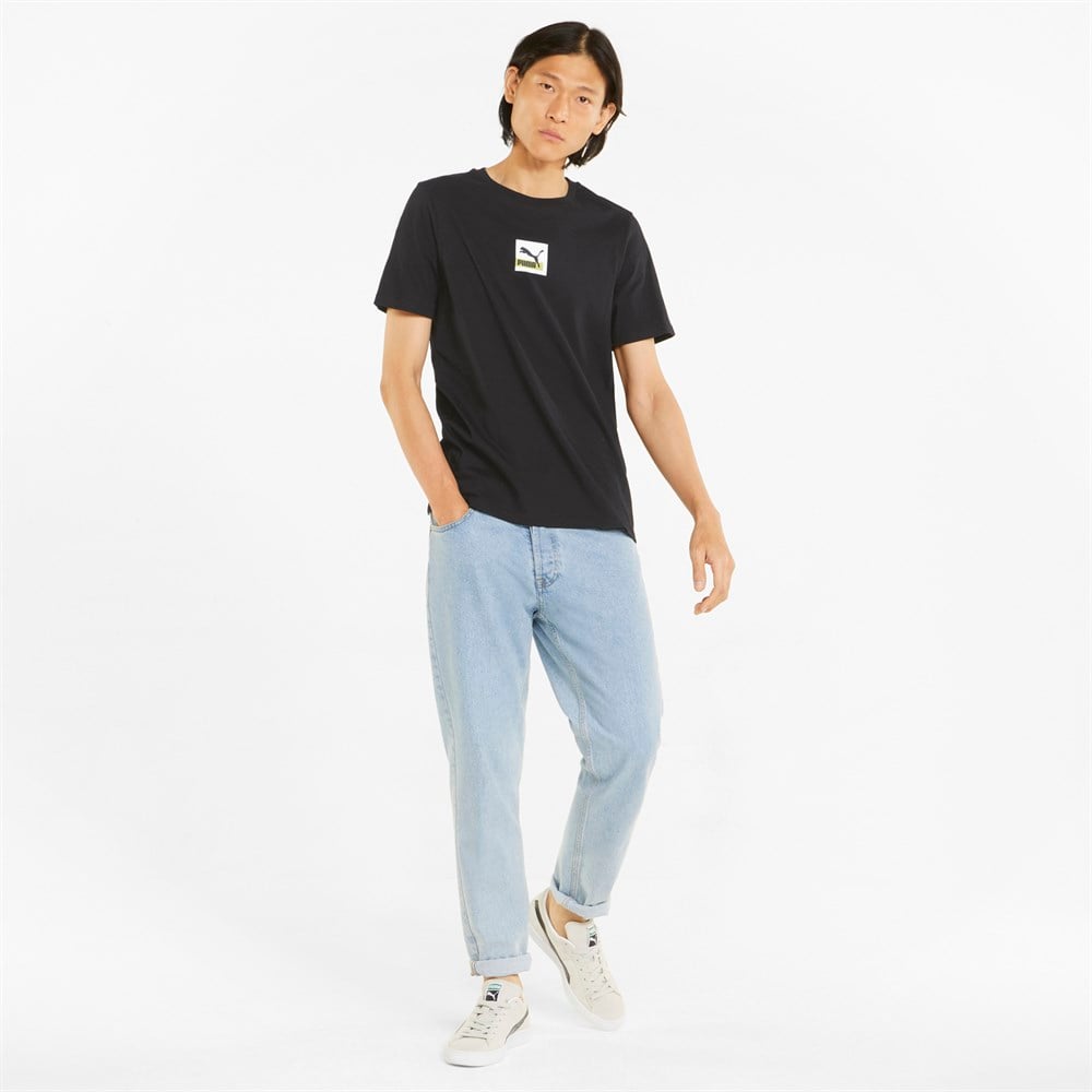 Puma Brand Love Tee Erkek Siyah Günlük T-shirt - 533653-01
