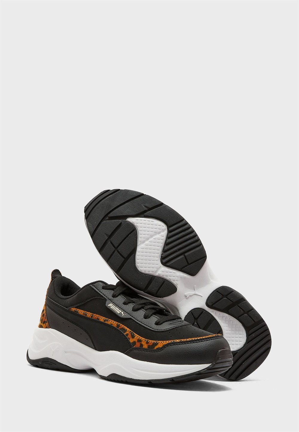 Puma Cilia Mode Leo Puma Black-Puma Black-Pum Kadın Siyah Günlük Ayakkabı - 37321701