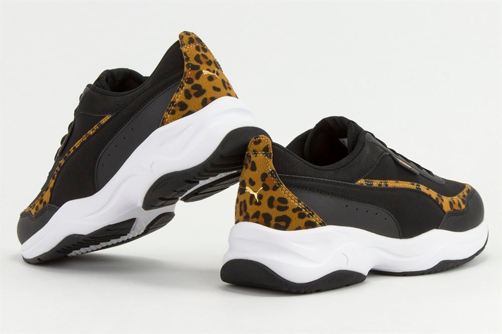 Puma Cilia Mode Leo Puma Black-Puma Black-Pum Kadın Siyah Günlük Ayakkabı - 37321701
