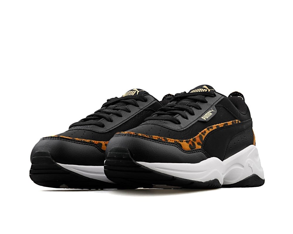 Puma Cilia Mode Leo Puma Black-Puma Black-Pum Kadın Siyah Günlük Ayakkabı - 37321701