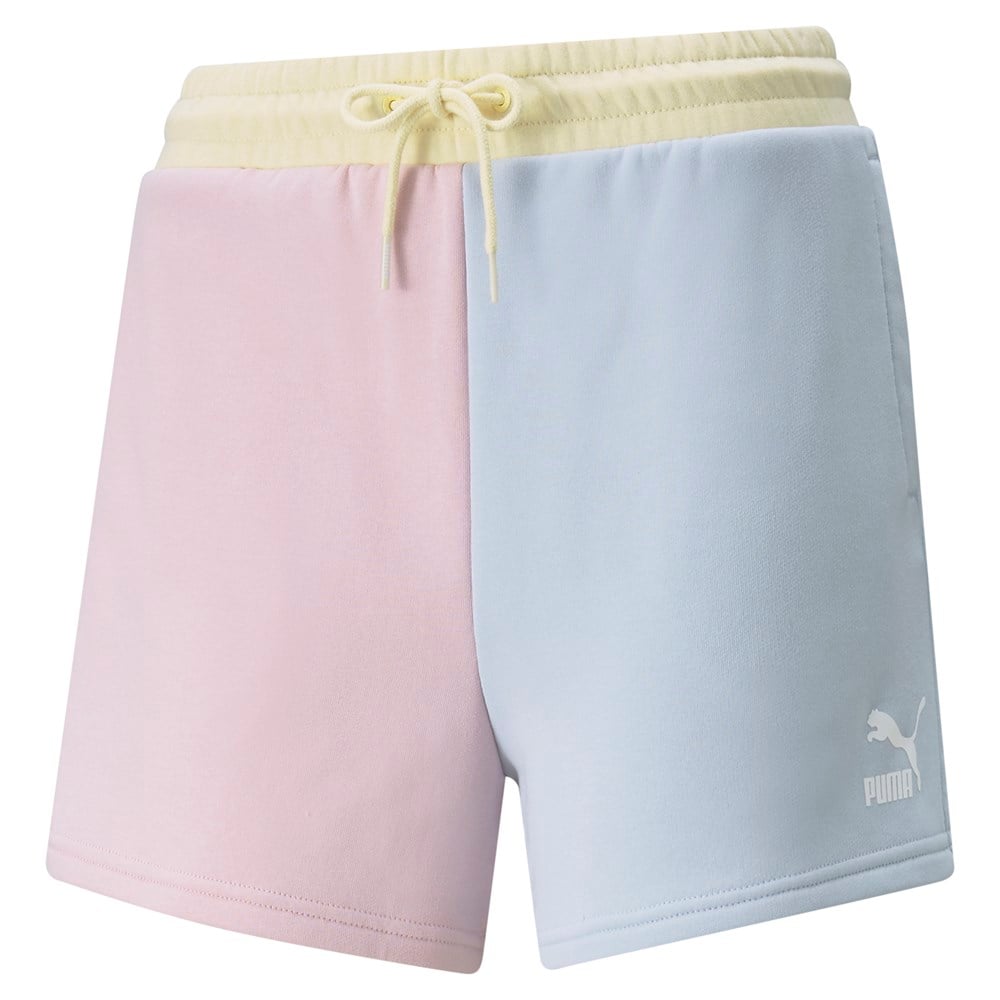 Puma Classics Block High Waist Shorts Kadın Mavi Günlük Şort - 534608-21