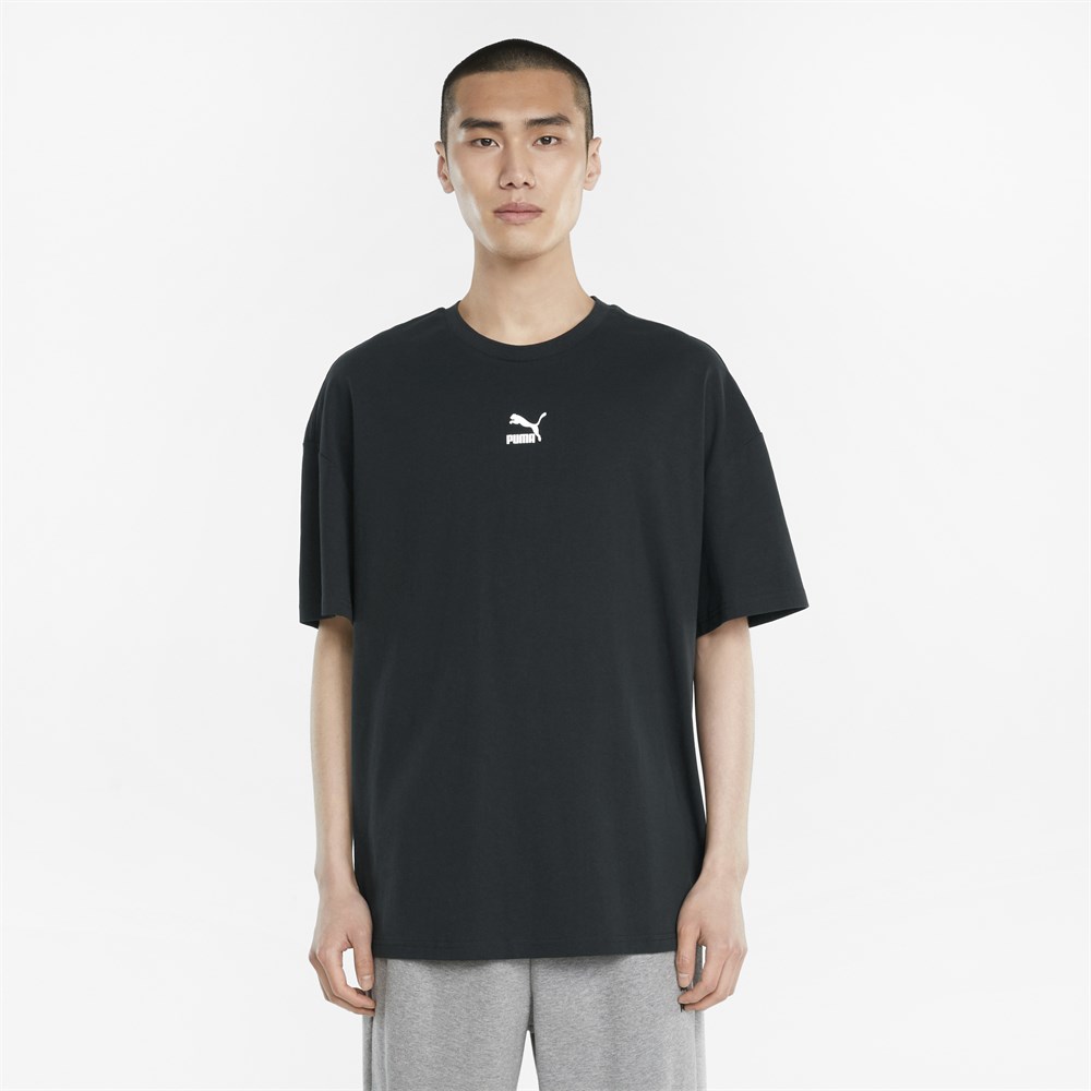 Puma Classics Boxy Tee Erkek Siyah Günlük T-shirt - 532135-01