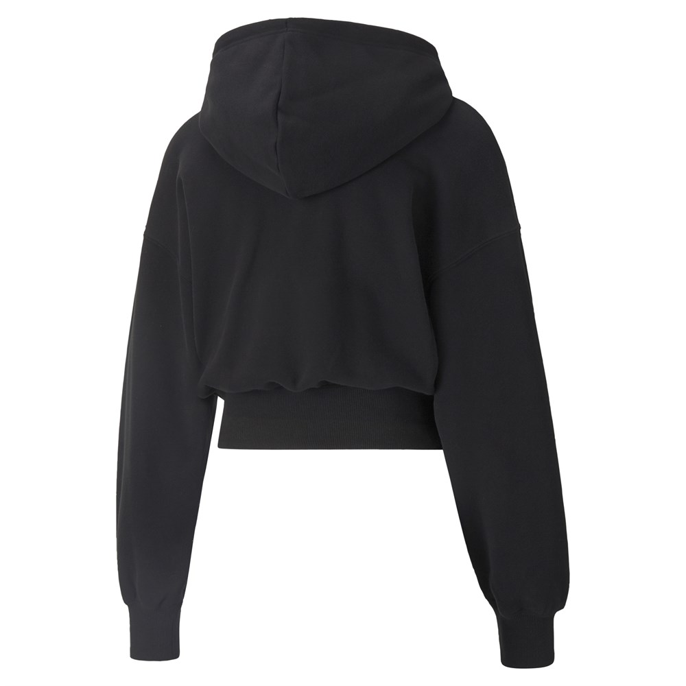 Puma Classics Crop Hoodie Tr Kadın Siyah Günlük Sweatshirt - 535074-01