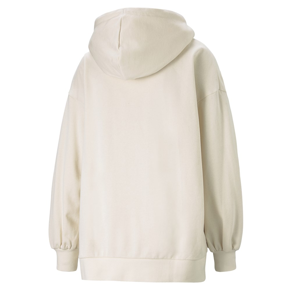 Puma Classics Oversized Hoodie Kadın Krem Sweatshirt - 53041299