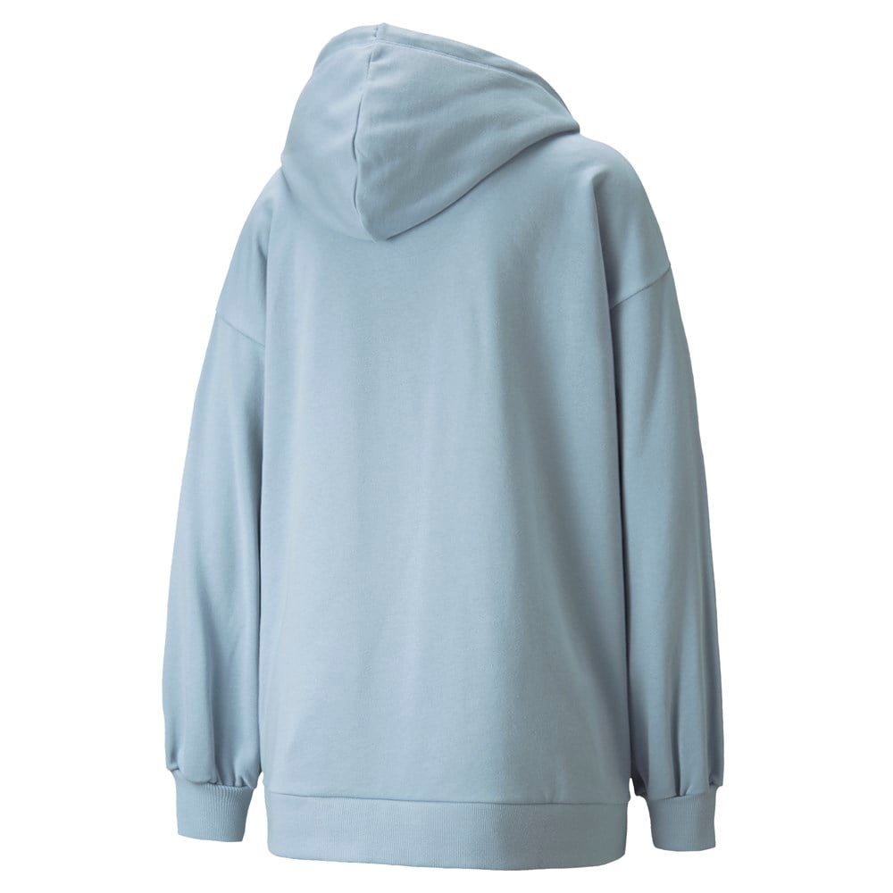 Puma Classics Oversized Hoodie Kadın Mavi Sweatshirt - 53041261