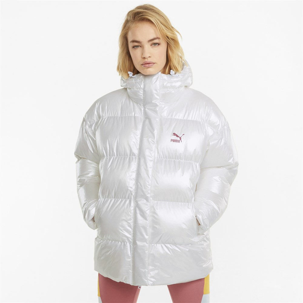 Puma Classics Oversized Jacket Kadın Beyaz Ceket - 58958402