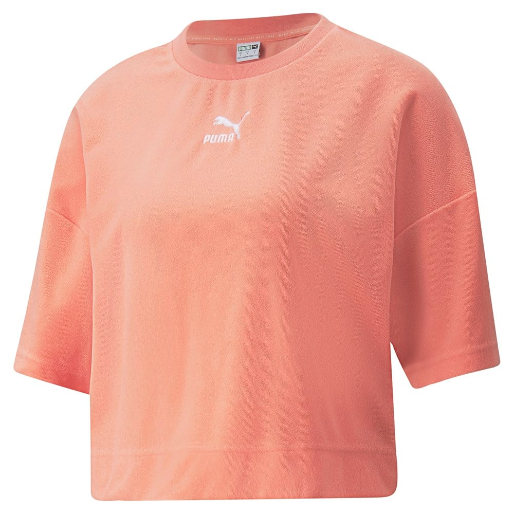 Puma Classics Oversized Toweling Tee Kadın Pembe Günlük T-shirt - 533516-28