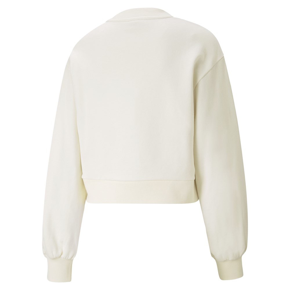 Puma Classics Puff Sleeve Crew Kadın Krem Sweatshirt - 53161673