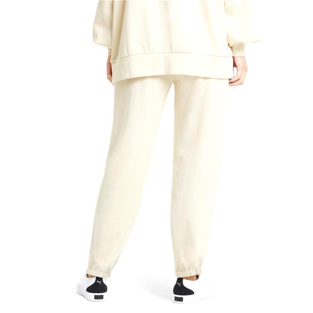 Puma Classics Relaxed Jogger Kadın Krem Eşofman Altı - 53041699