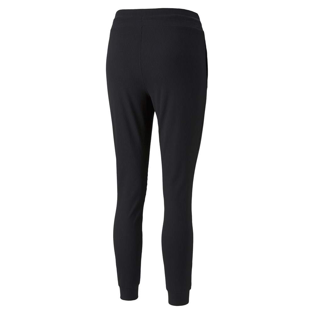 Puma Classics Ribbed Slim Pants Kadın Siyah Günlük Eşofman Altı - 533505-01