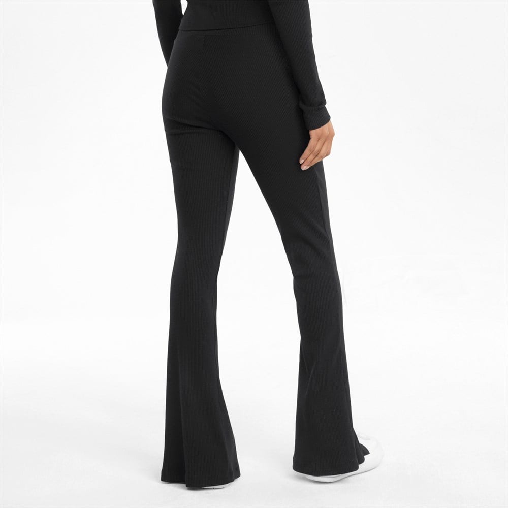 Puma Classics Ribbed Slit Pants Kadın Siyah Eşofman Altı - 53161401