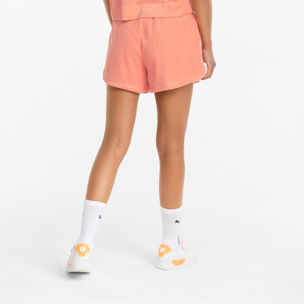 Puma Classics Toweling High Waist Shorts Kadın Pembe Günlük Şort - 533518-28