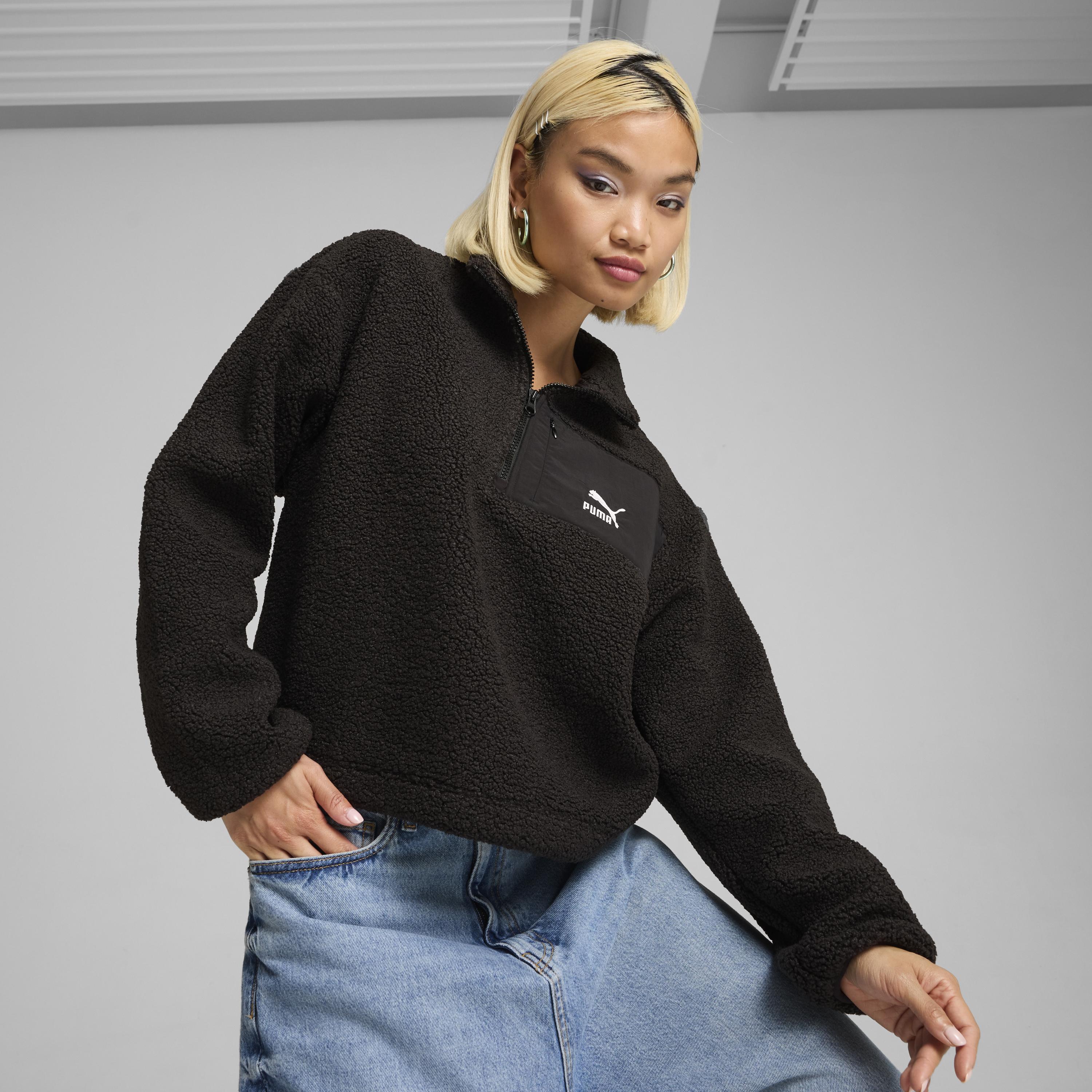 Puma Classics Winterized Half-Zip Kadın Crew Sweatshirt