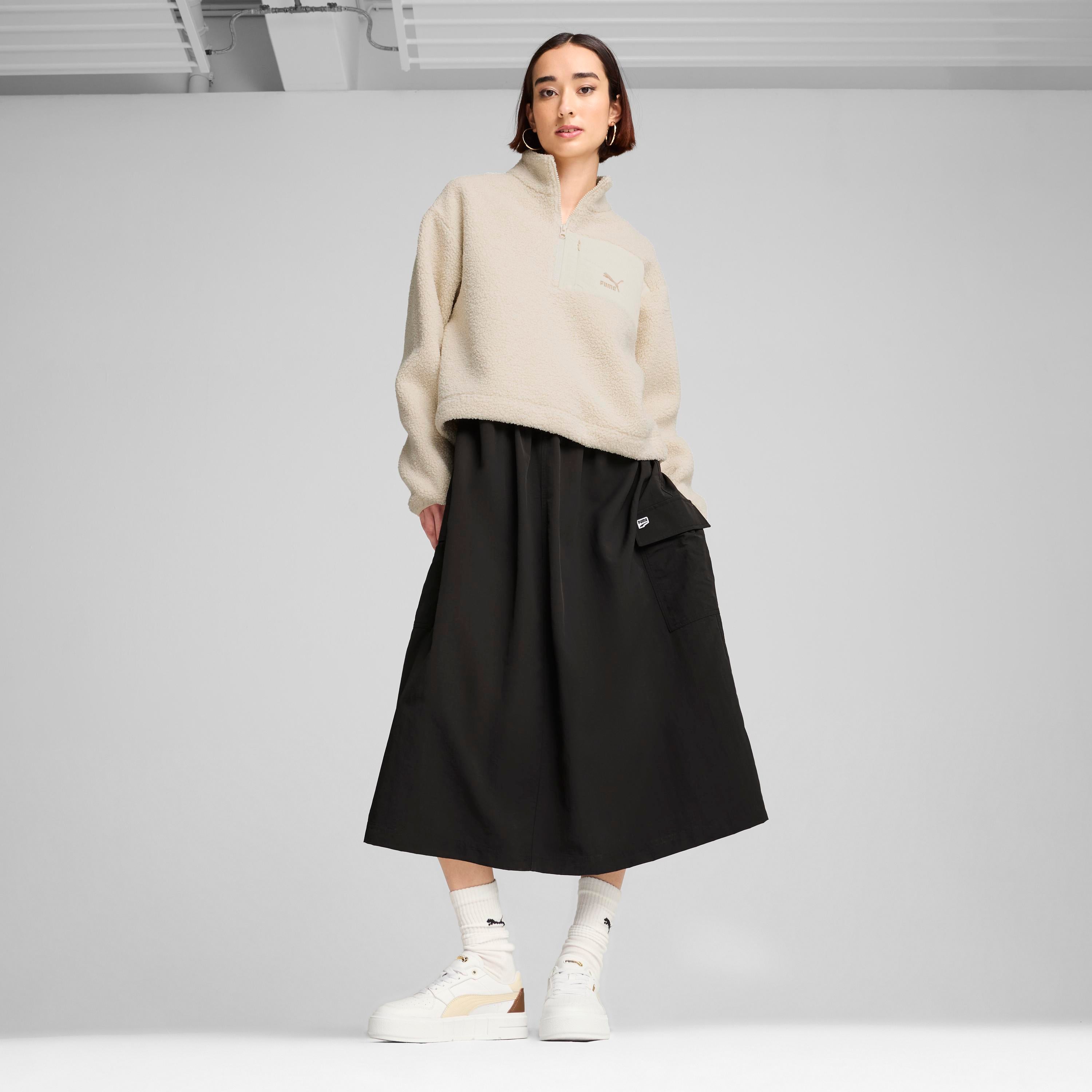 Puma Classics Winterized Half-Zip Kadın Crew Sweatshirt