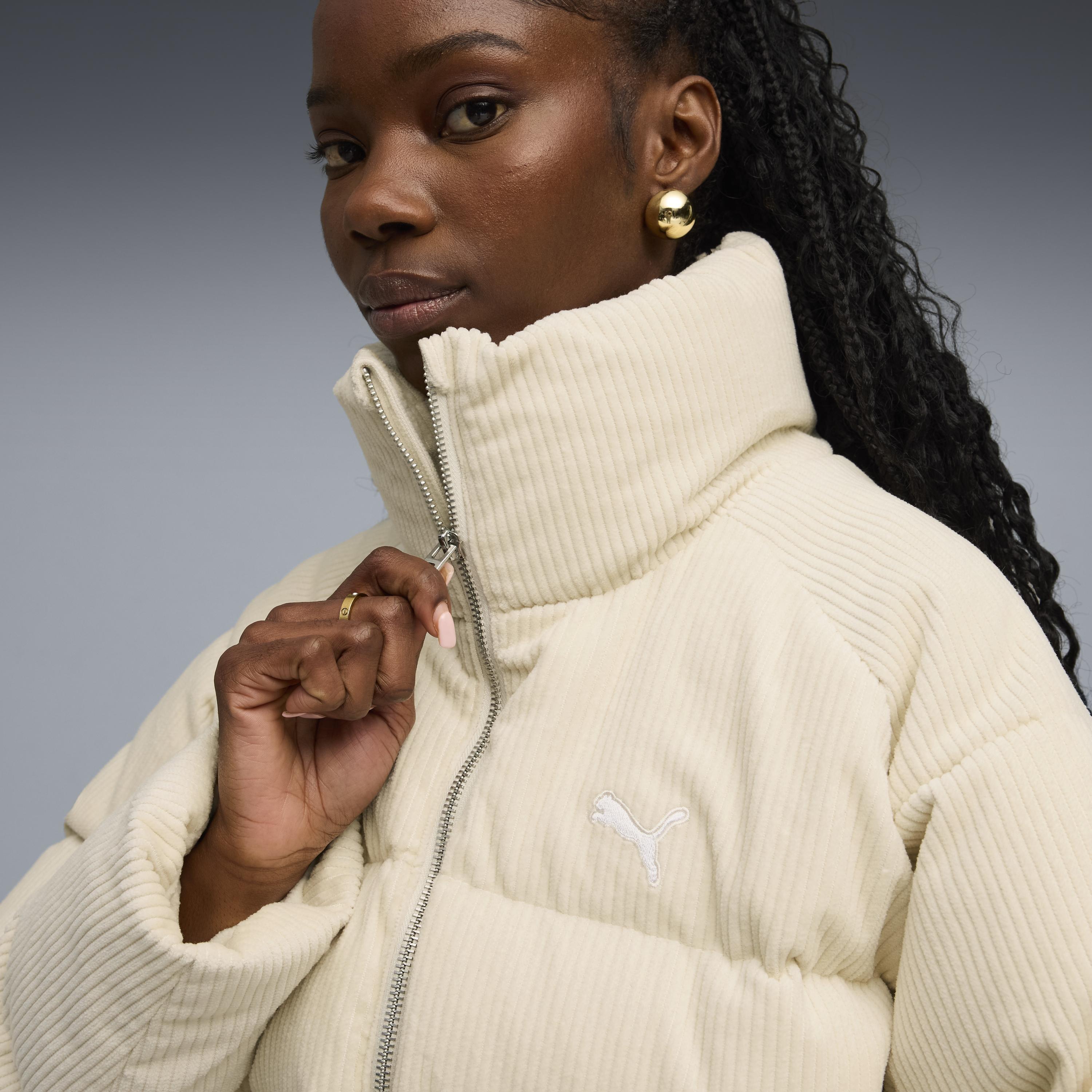 Puma Corduroy Puffer Jacket Kadın Yetişkin Ceket