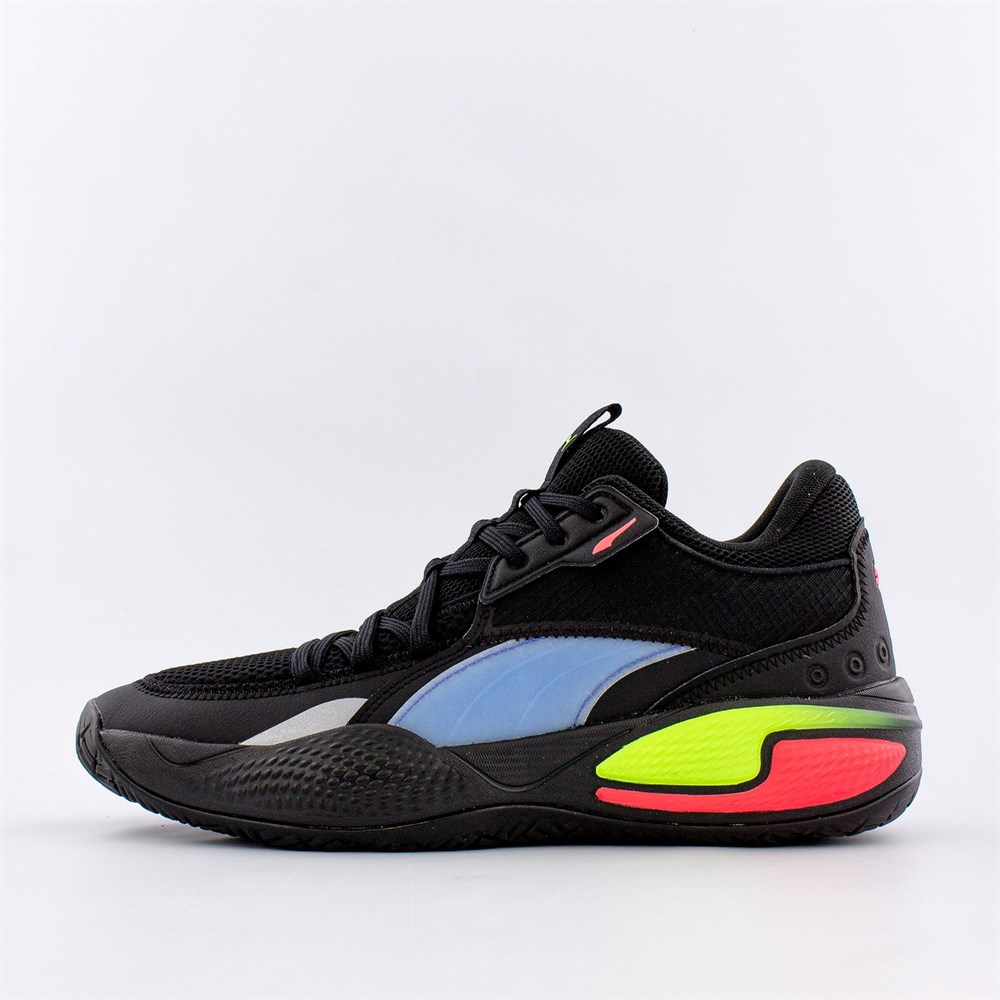 Puma Court Rider Pop Erkek Siyah Basketbol Ayakkabı - 37610701