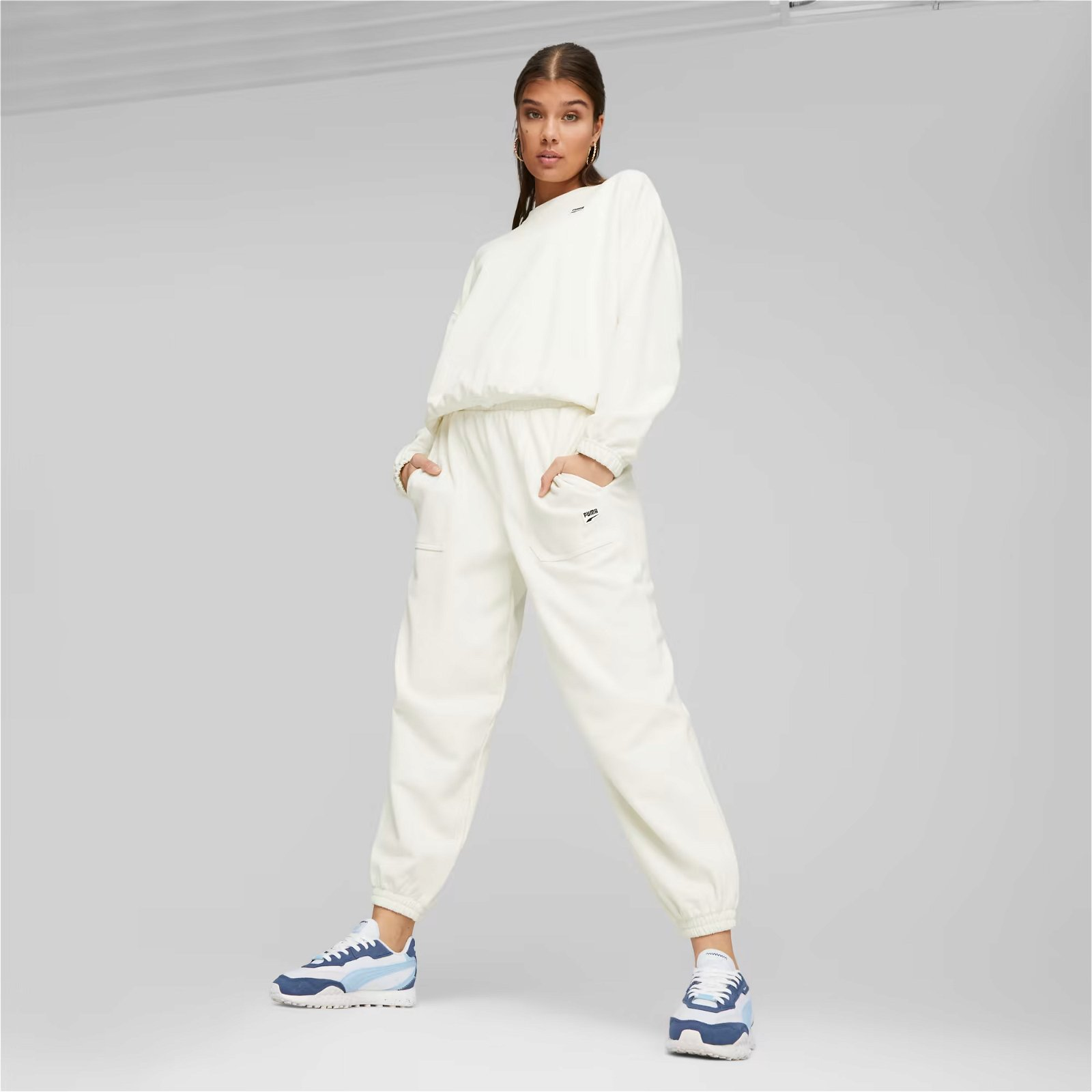 Puma Downtown Oversized Crew  Kadın Sweatshirt
