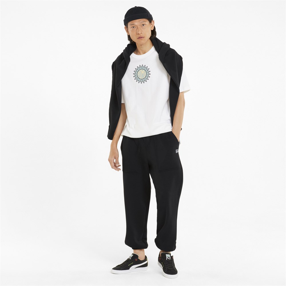 Puma Downtown Sweatpants Tr Erkek Siyah Günlük Eşofman Altı - 533679-01