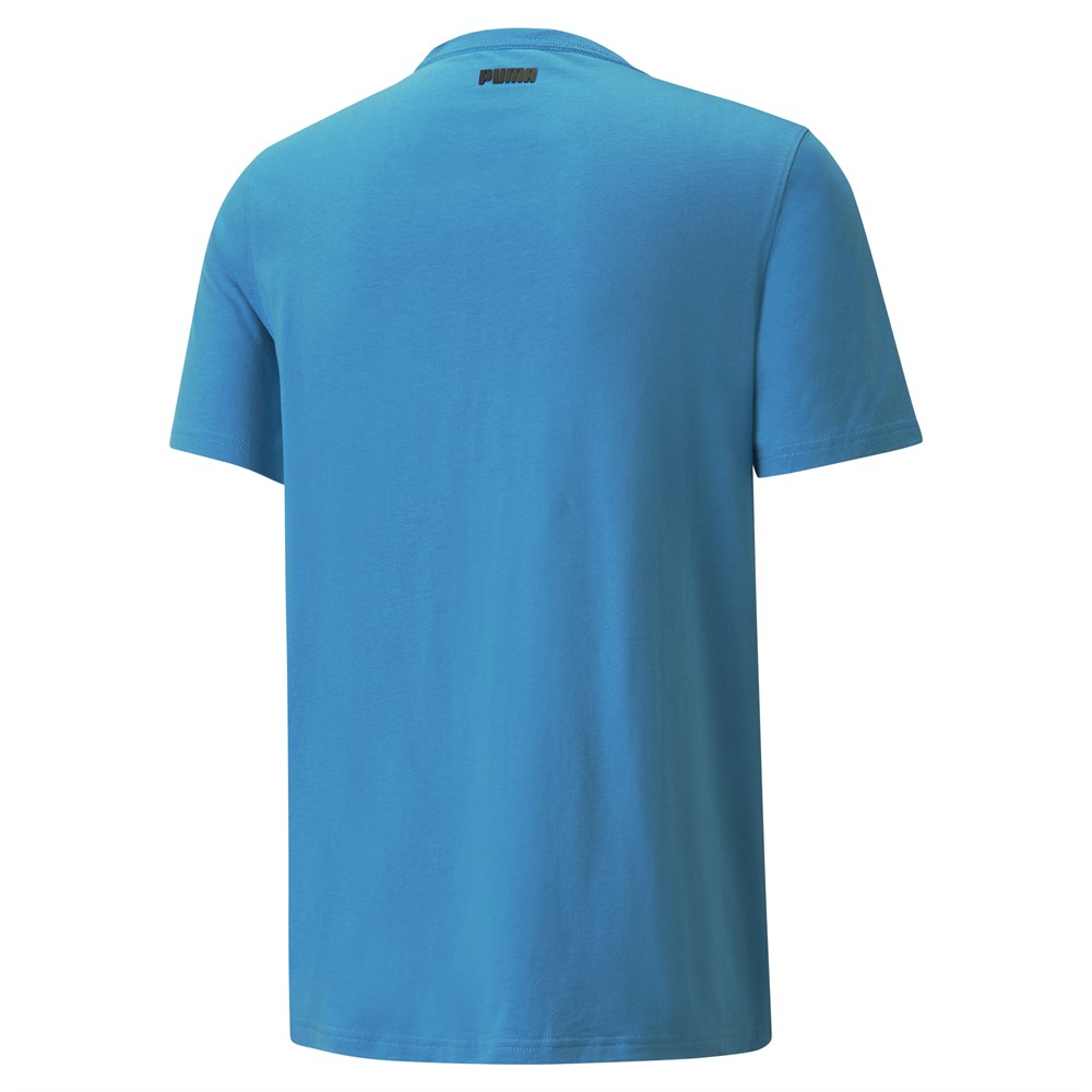 Puma Dylan Ss Tee 1 Erkek Mavi Günlük T-shirt - 532730-09