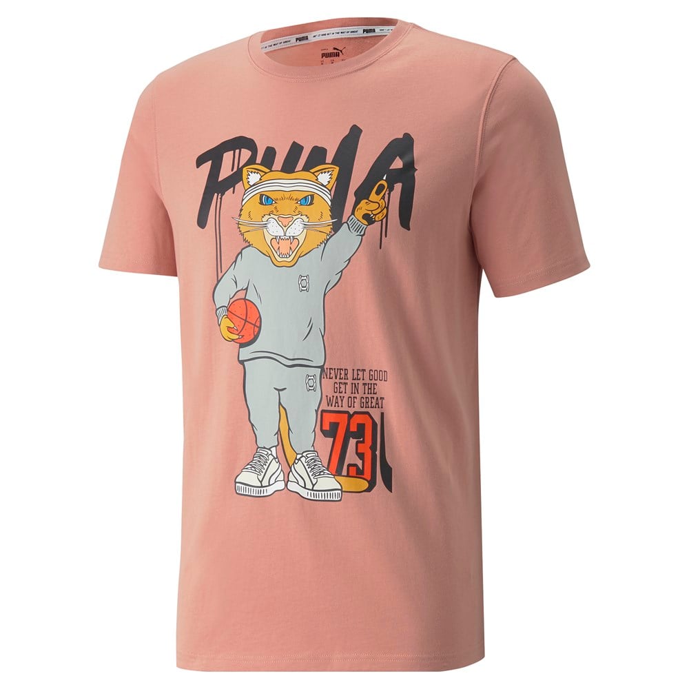 Puma Dylan Ss Tee 1 Erkek Pembe Günlük T-shirt - 532730-07