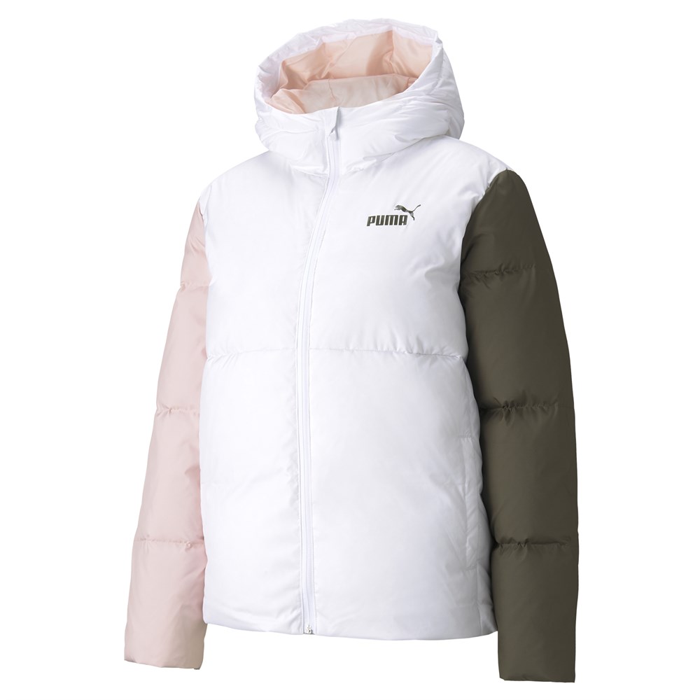 Puma Ess + Cb Down Jacket Kadın Beyaz Mont - 58769702