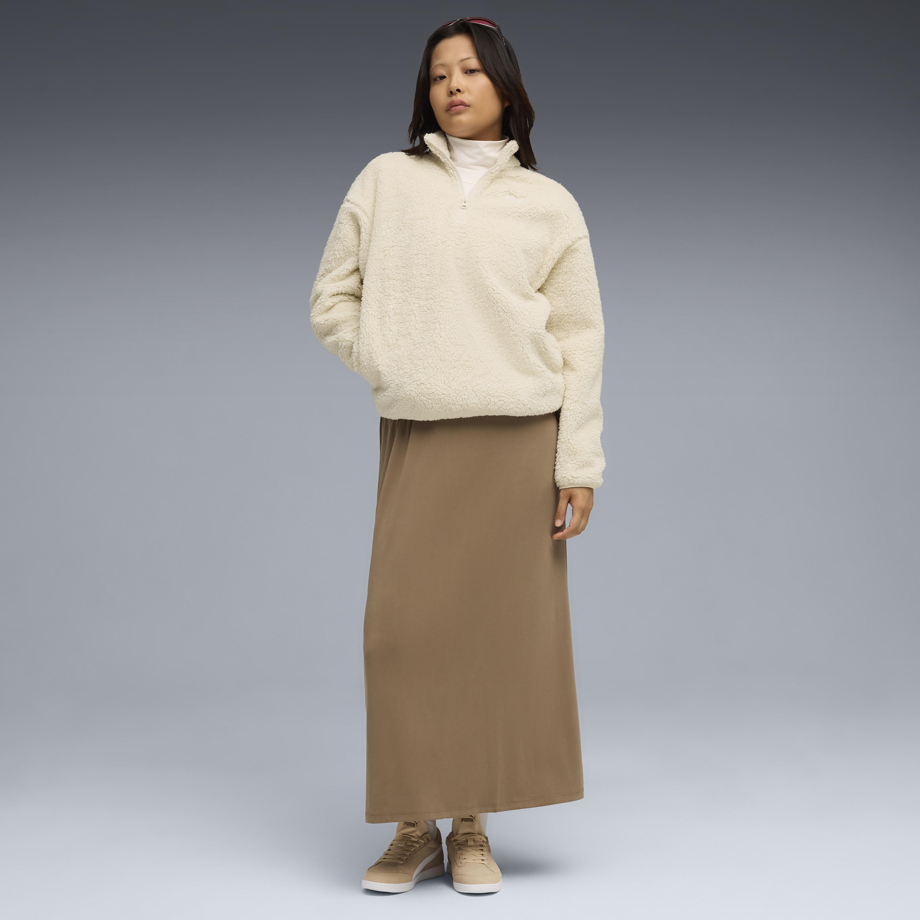 Puma Ess Elevated Half-Zip Crew Kadın Yetişkin Sweatshirt