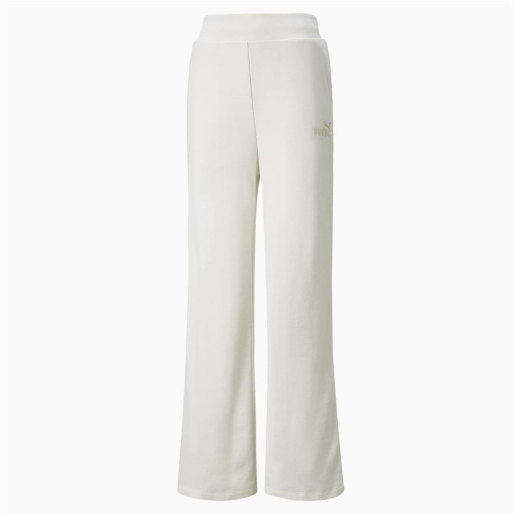 Puma Ess+ Embroidery Wide Pants Tr Kadın Krem Günlük Eşofman Altı - 848333-99
