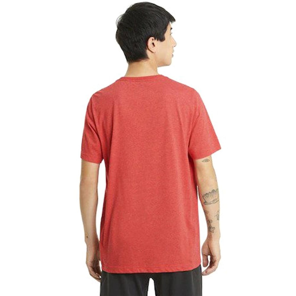 Puma ESS Heather Tee Erkek Kırmızı T-shirt - 58673611