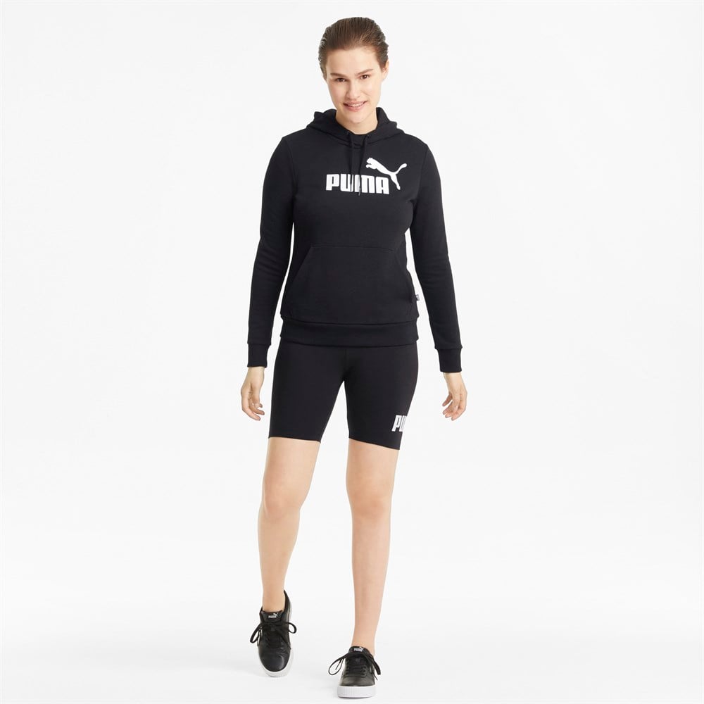 Puma Ess Logo Hoodie Tr Kadın Siyah Sweatshirt - 58679101