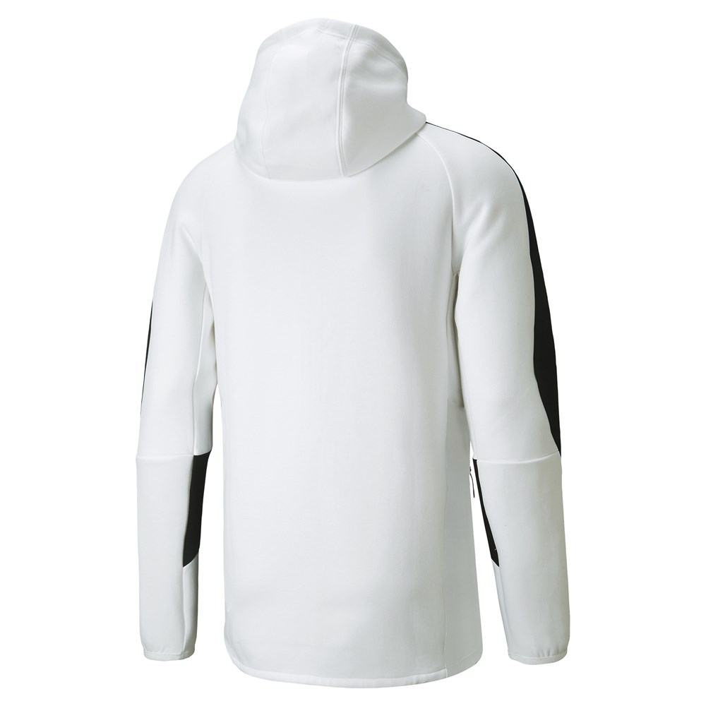 Puma Evostripe Full-Zip Hoodie Erkek Beyaz Günlük Ceket - 847401-02