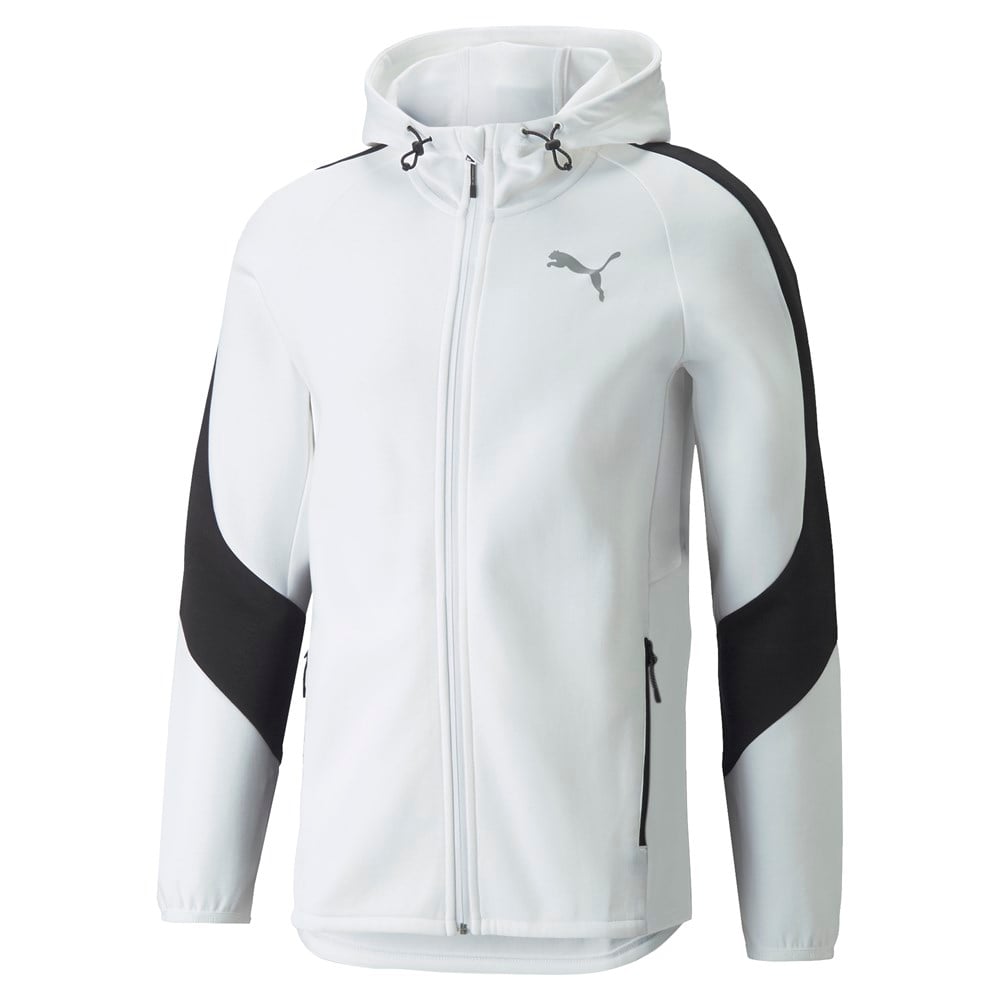 Puma Evostripe Full-Zip Hoodie Erkek Beyaz Günlük Ceket - 847401-02