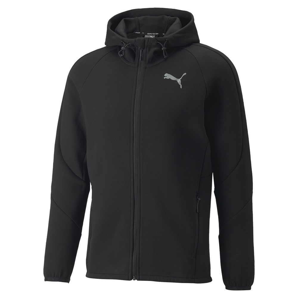 Puma Evostripe Full-Zip Hoodie Erkek Siyah Günlük Ceket - 847401-01