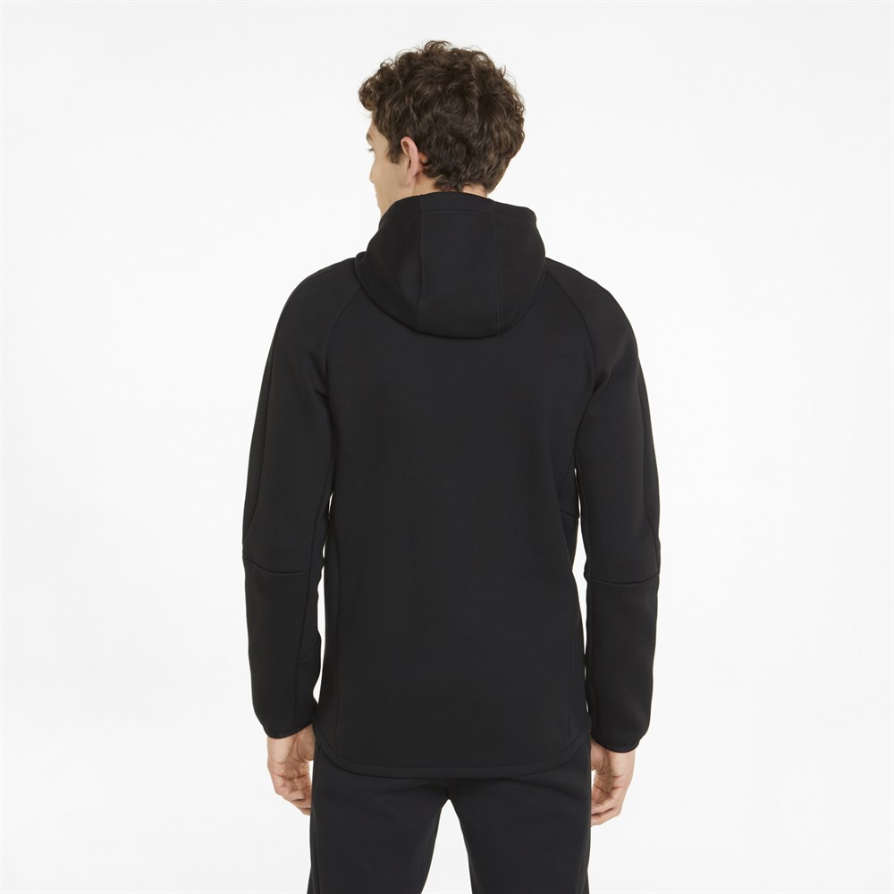 Puma Evostripe Full-Zip Hoodie Erkek Siyah Günlük Ceket - 847401-01