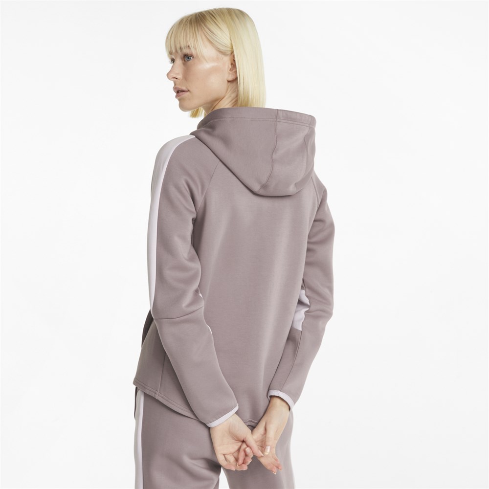 Puma Evostripe Full-Zip Hoodie Kadın Pembe Günlük Ceket - 847073-18