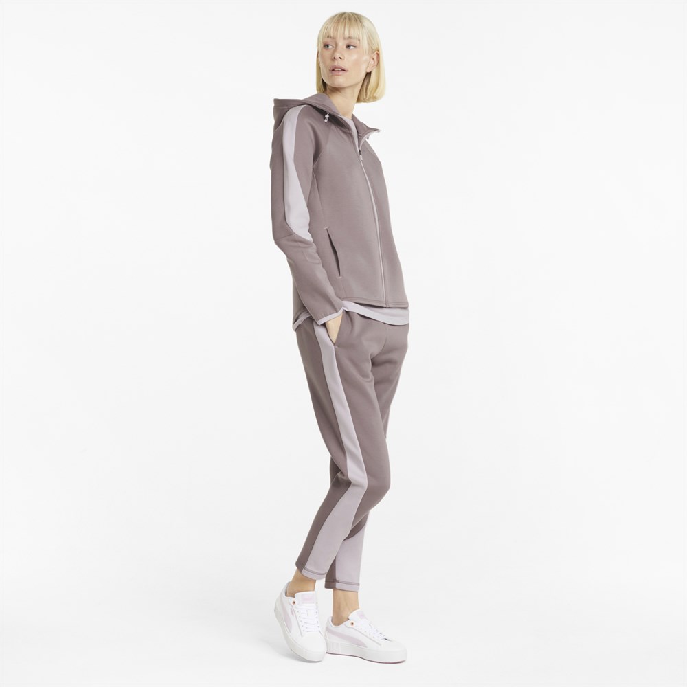 Puma Evostripe Full-Zip Hoodie Kadın Pembe Günlük Ceket - 847073-18