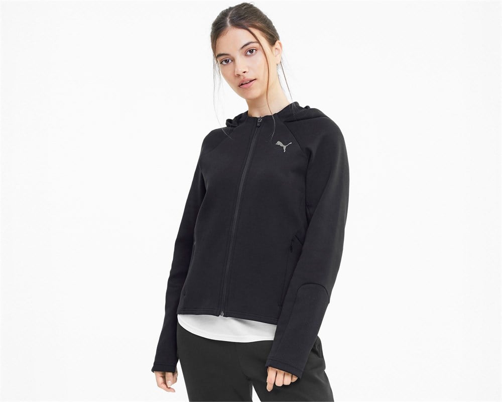 Puma Evostripe Full-Zip Hoodie Kadın Sweatshirts - 58353201