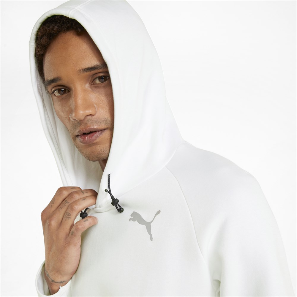 Puma Evostripe Hoodie Erkek Beyaz Günlük Sweatshirt - 847400-02