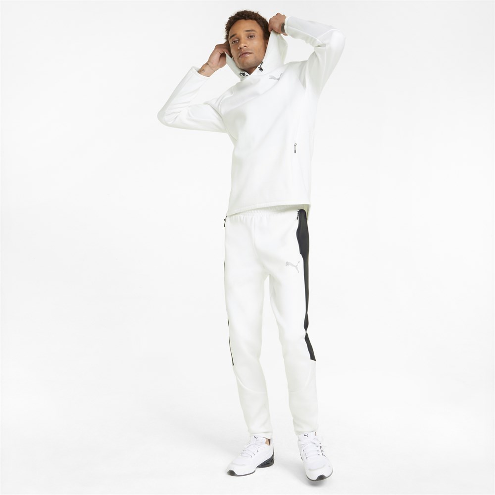 Puma Evostripe Hoodie Erkek Beyaz Günlük Sweatshirt - 847400-02