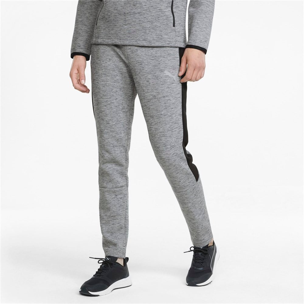 Puma EVOSTRIPE Pants Erkek Gri Eşofman Altı - 58942603