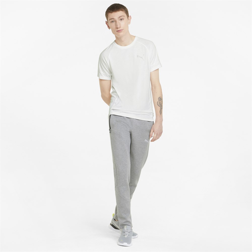 Puma Evostripe Tee Erkek Beyaz Günlük T-shirt - 847394-02
