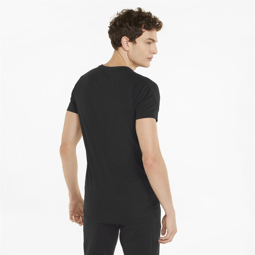 Puma Evostripe Tee Erkek Siyah Günlük T-shirt - 847394-01