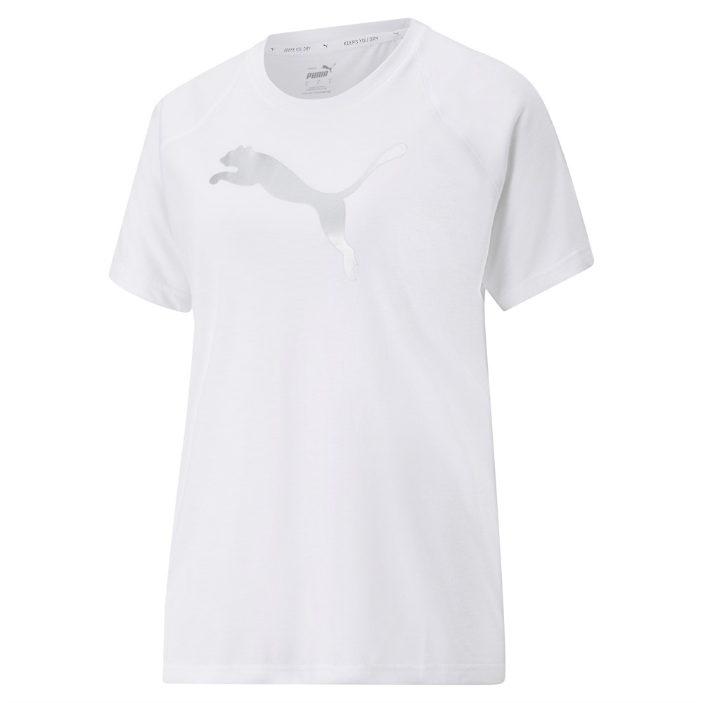 Puma Evostripe Tee Kadın Beyaz Günlük T-shirt - 847070-02