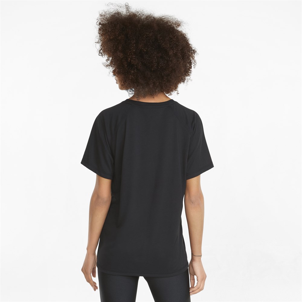 Puma Evostripe Tee Kadın Siyah T-Shirt - 58914301