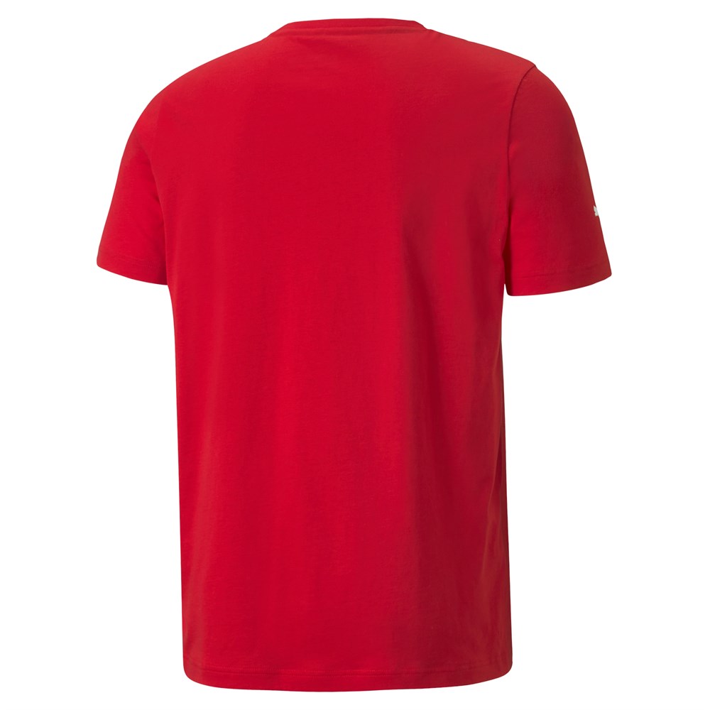Puma Ferrari Race Tonal Big Shield Tee Erkek Kırmızı T-Shirt - 53169202
