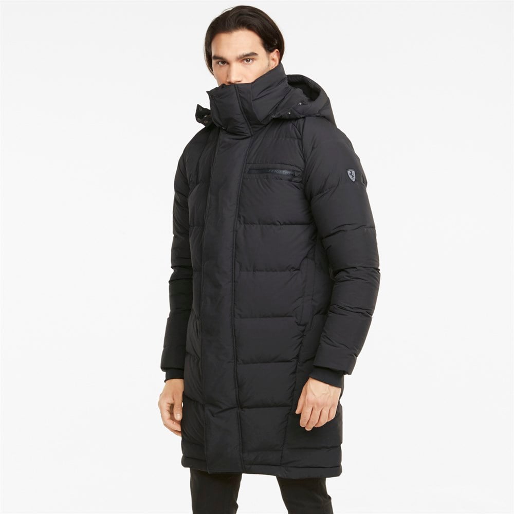 Puma Ferrari Style Down Jacket Erkek Siyah Mont - 53176301