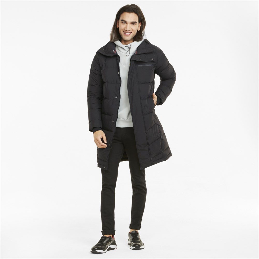 Puma Ferrari Style Down Jacket Erkek Siyah Mont - 53176301