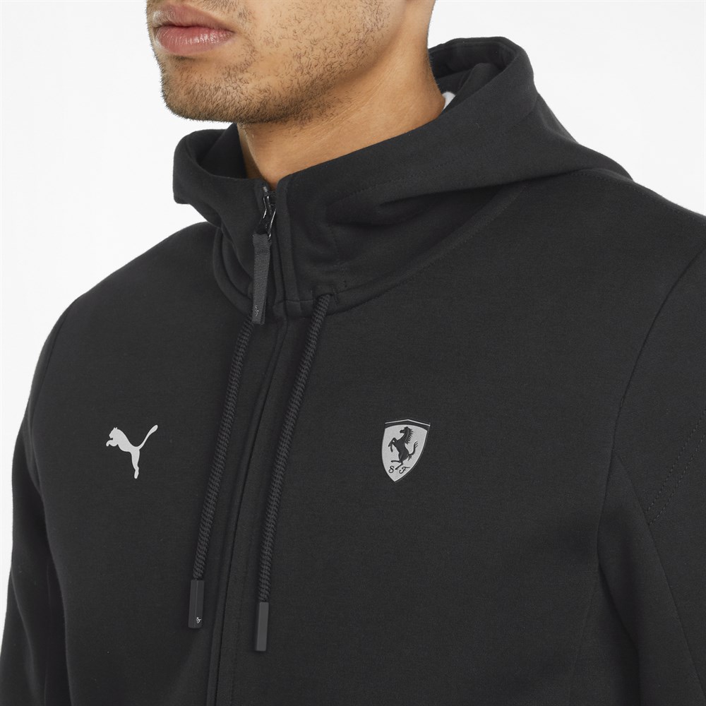 Puma Ferrari Style Hooded Sweat Jacket Reg Erkek Siyah Günlük Ceket - 533334-01
