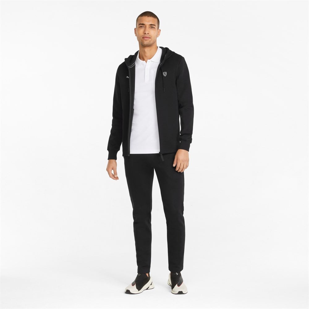 Puma Ferrari Style Hooded Sweat Jacket Reg Erkek Siyah Günlük Ceket - 533334-01