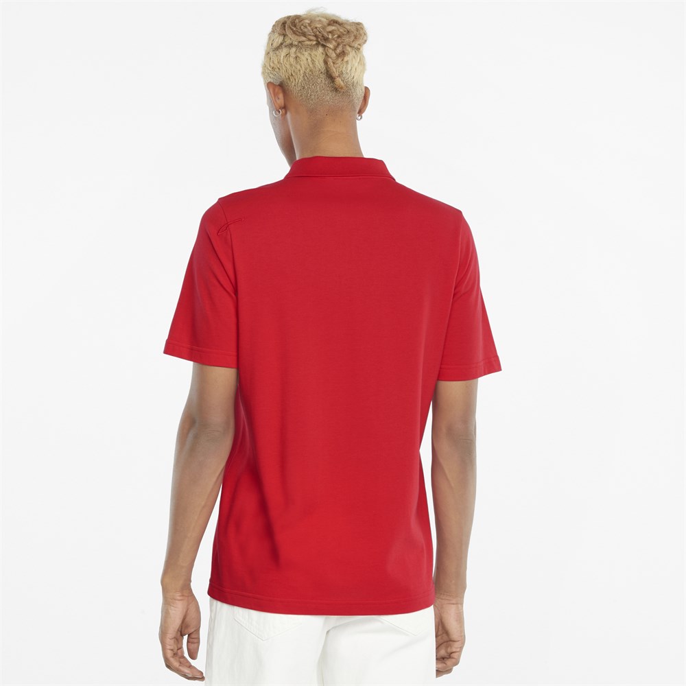 Puma Ferrari Style Polo Erkek Kırmızı Polo T-shirt - 53177402
